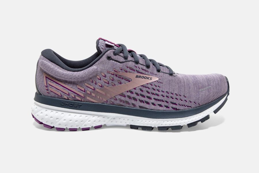 Womens Brooks Ghost 13 Road Shoes Lavender/Ombre/Metallic | 735940-DZC